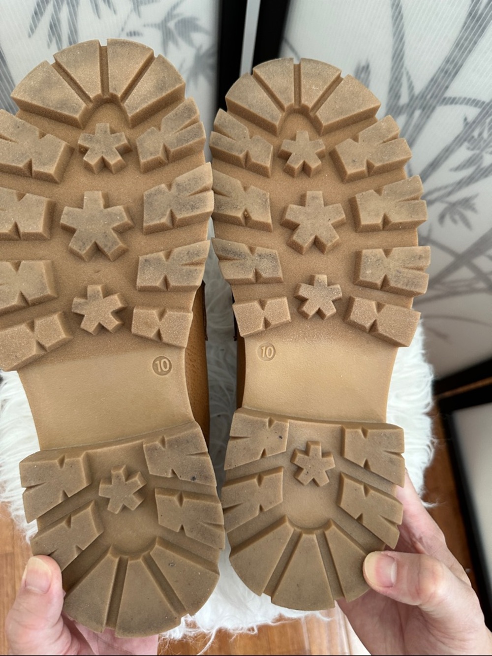 Steve Madden Tan Leather Penny Loafers with Moc Toe Stitching - Picture 8 of 12